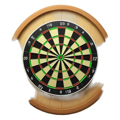 dartboard with a arrow outside the dartboard  sticker