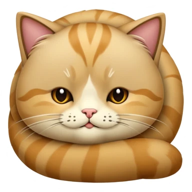 Gato bege dormindo  sticker