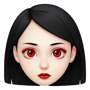 Crea un emoji kn la vibra de un drogado haz la wuea k te pido ph wn oe la cara normal noma blanca kn los ojos rojos y k estén hachicados igual k los chinos k sea joven y kn el pelo negro mira k las pupilas sean negras pero k tenga los glóbulos rojos  sticker