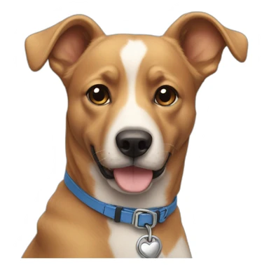 Chat rose avec un chien bleu sticker