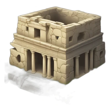 Ancient ruins in mall sticker