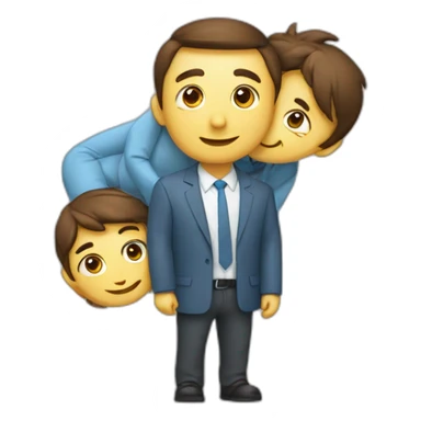 Un cœur avec écrit dessus Guy et Ami sticker