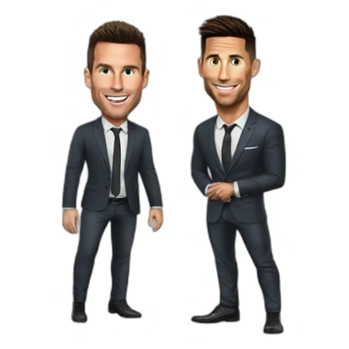 cr7 qui fait caca sur messi sticker