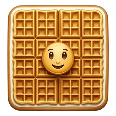 Waffle sticker