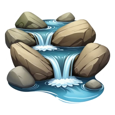 River stream sticker