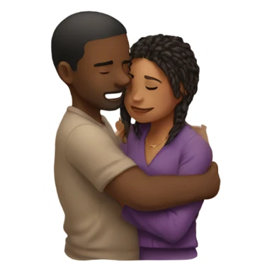 intimate moment of affection sticker