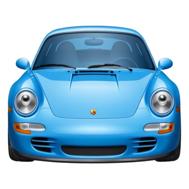 2004 blue porsche carrera with eyes on windshield cars movie sticker