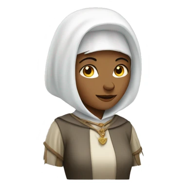 white medieval woman rich sticker