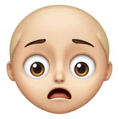 shocked face with wide open eyes and open mouth sticker