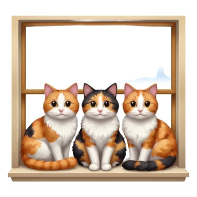 Cats on Windowsills sticker