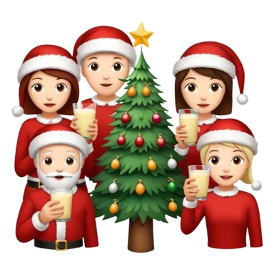 Family Xmas sticker