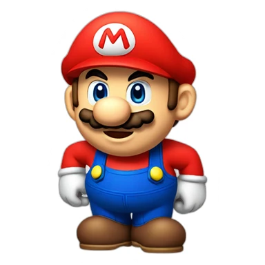 Mario as a apple sticker