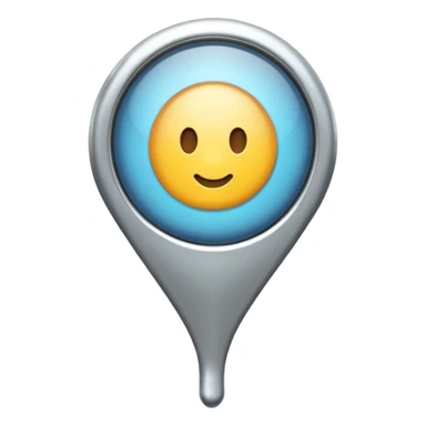 plain natural location pin sticker