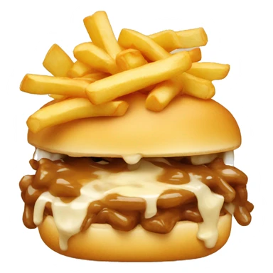 Poutin qui mange une poutine  sticker