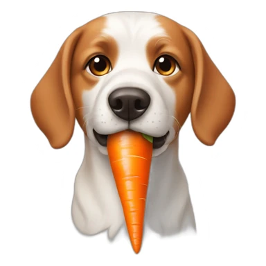 dog carrot sticker