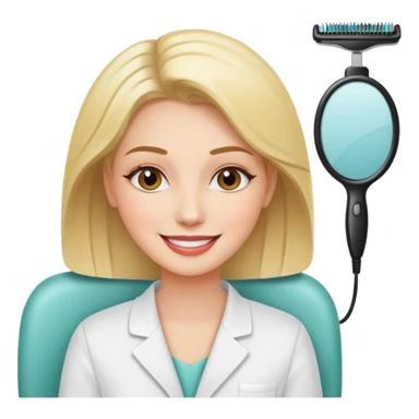 lady is relaxing in beauty salon sticker