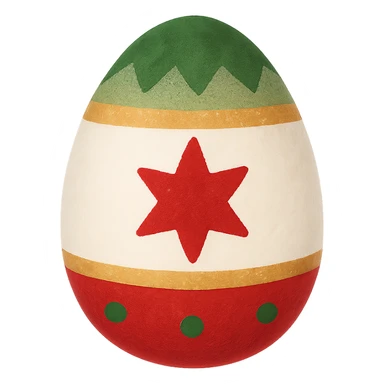 Christmas egg, remove background sticker