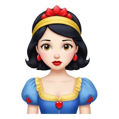 Snow White princess sticker