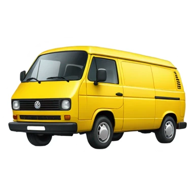 Yellow VW T4 sticker