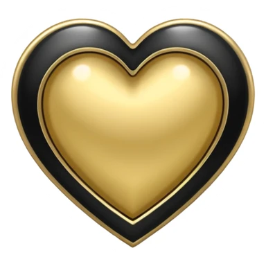heart with black and gold halo sticker
