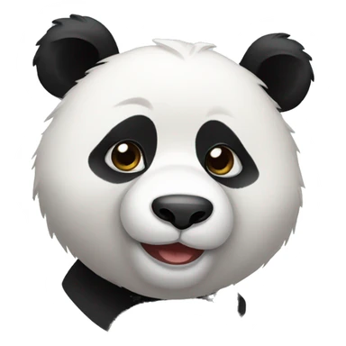 cute panda face sticker