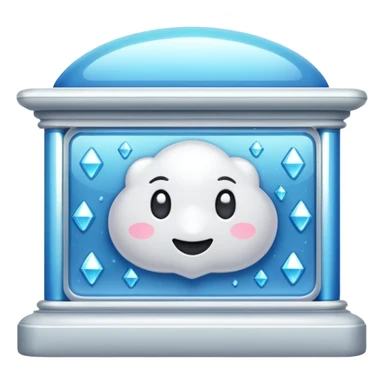 glitter white bank sticker