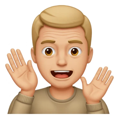 A guy slapping himself sticker