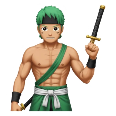 one piece zoro in land of wano sticker
