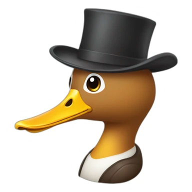 une oi sur un canard sticker