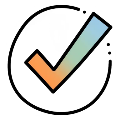 checkmark in circle sticker