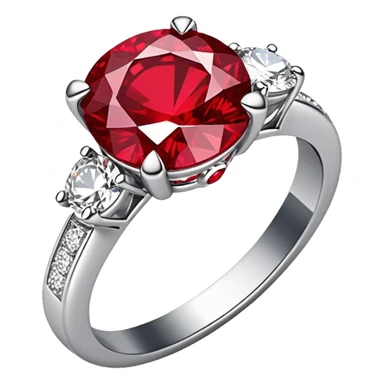 glitter rubi diamond married ring prata sticker