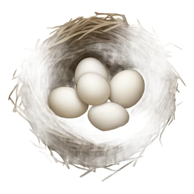 Nest with Eggs sticker