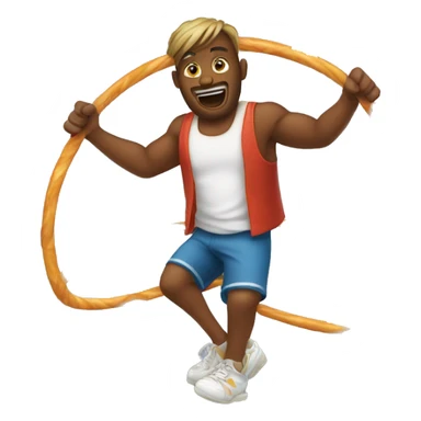 hoola hooping sticker