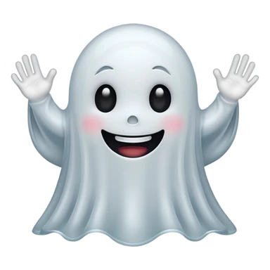 cute creepy ghost sticker