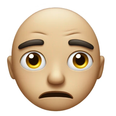 One eye halfway closed in a irritating way sticker