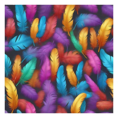 Cœur en plumes  sticker