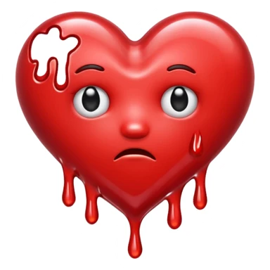 A melting heartbreak sticker