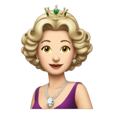 disco queen Elizabeth sticker