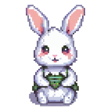 A cute and funny rabbit sticker