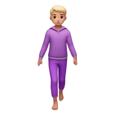 
A small figure walks across a glowing bridge, holding soft pink and purple orbs in each hand—symbolizing compassion and forgiveness. A gentle heart aura trails behind them, showing healing in motion. sticker