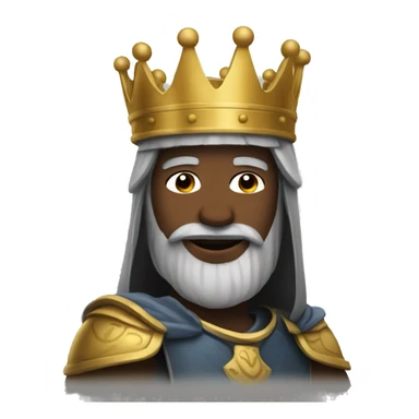 a king honoring a knight sticker