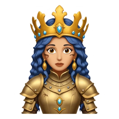 realistic cinematic actress Cher in baroque styling with dirty damaged armor in a forest sticker