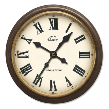 vintage clock bourdaux white sticker