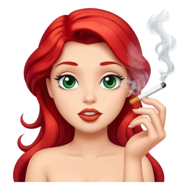 Ariel fumando sticker