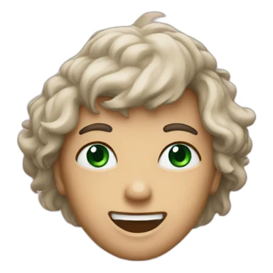 Emrald heart  sticker