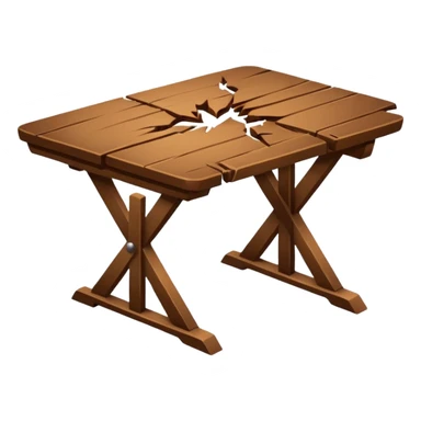 oh no my table its broken sticker