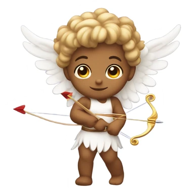Cupid angel holding a bow and arrow sticker