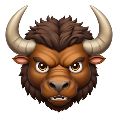 Angry buffalo sticker