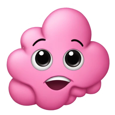 Pink poop emoji with lashes  sticker