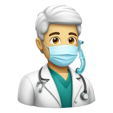 Enfermera con fumigador sticker